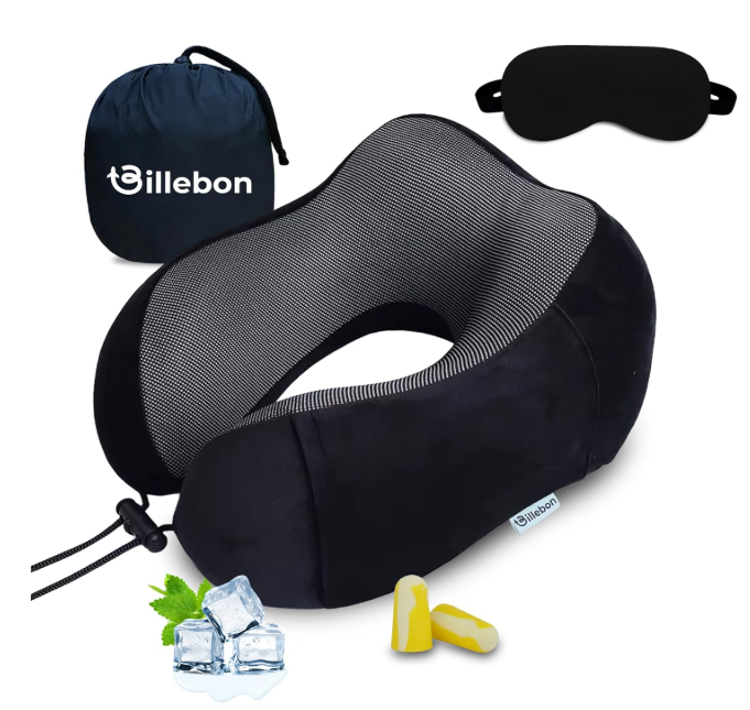 Neck pillow & eye mask