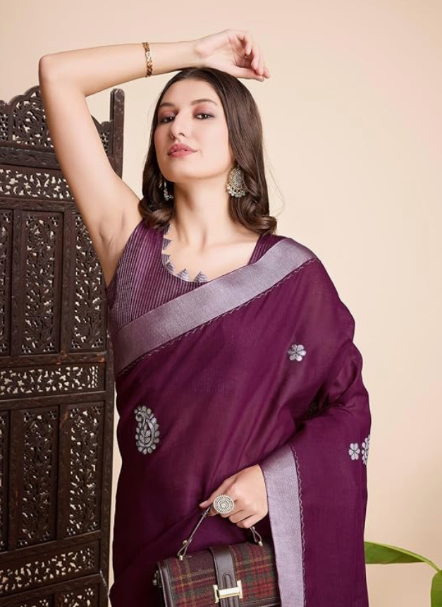 Linen Saree