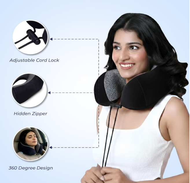 Neck pillow & eye mask